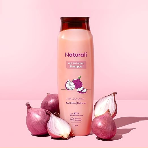 Naturali Hairfall Arrest Shampoo with Red Onion & Bhringraj - 370 ml