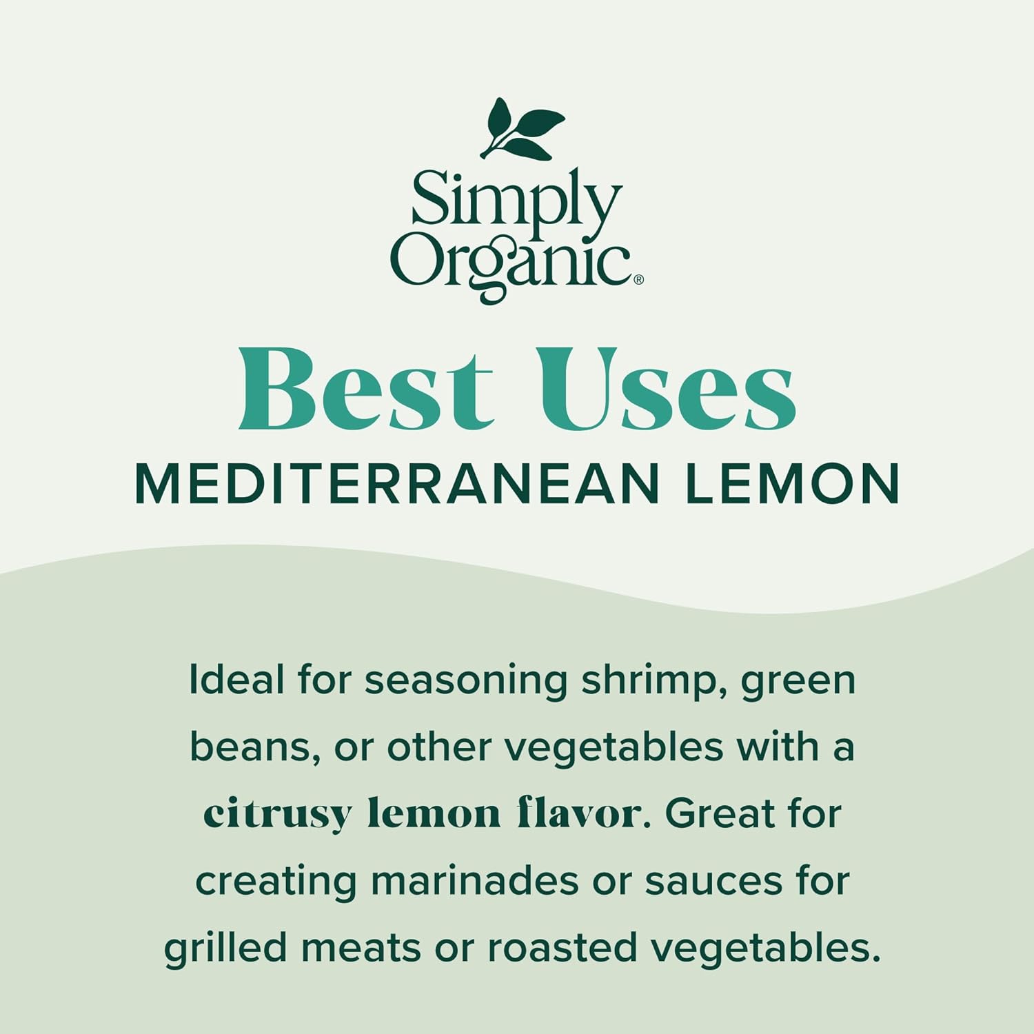 Simply Organic Sheet Pan Seasoning, Mediterranean Lemon, 0.85 Ounce