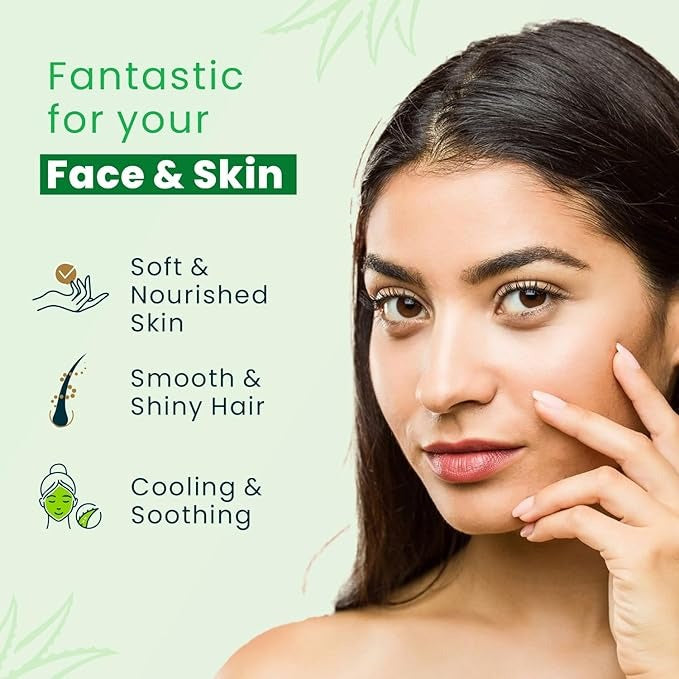 Eloway Aloevera Gel Moisturizer for Face Hair & Dry Skin - 100 gms (Pack of 3)