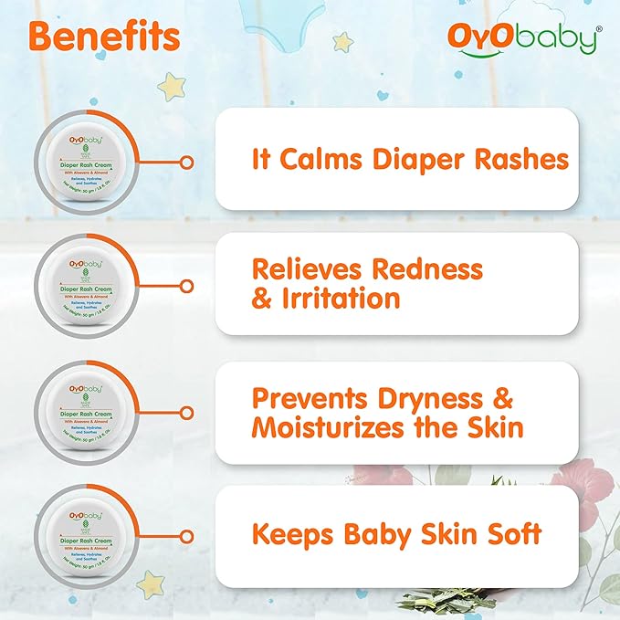 Oyo Baby Diaper Rash Cream - 50 gms