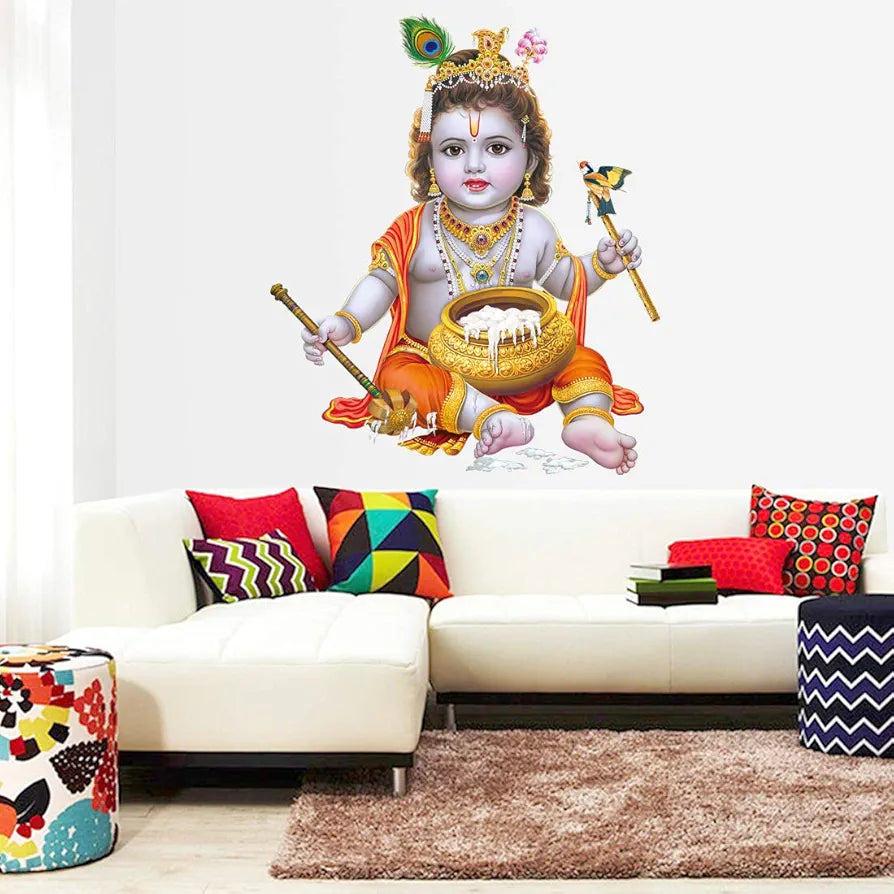 Rangoli White Glossy Vinyl Wall Sticker Premium Self-Adhesive Waterproof Design-2