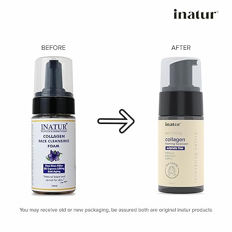 Inatur Collagen Foaming Face Wash - 100 m