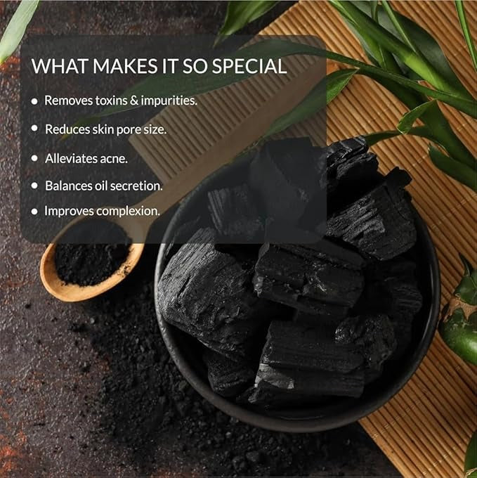Camia Organic Handmade Charcoal Soap For Bath - 125 gms