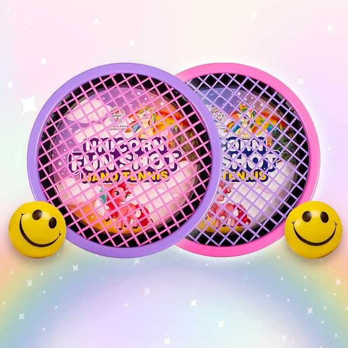Ratna's Fun Shot Hand Tennis Sporty Game for Kids to Play Tennis With Racquets Getting Fixed on Your Palm | Unicorn
