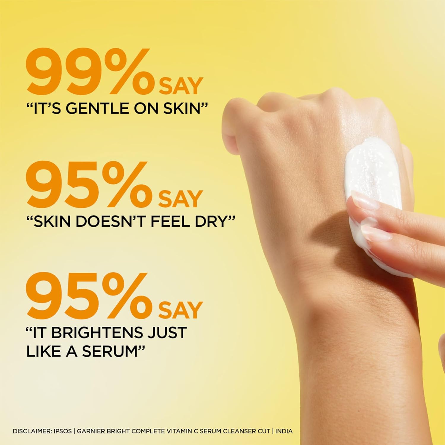 Garnier Bright Complete Serum Cleanser 150gm | Deep Cleansing Face Wash with Vitamin C for Brighter, Radiant Skin