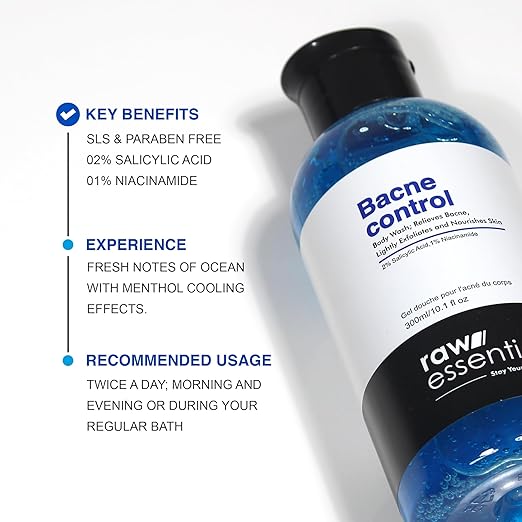Raw Essentials Bacne Control Body Wash - 300 ml