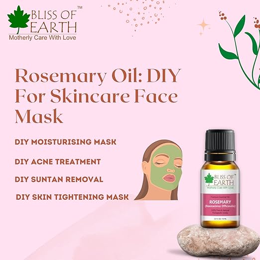 Bliss of Earth Rosemary Essential Oil Premium - 10 ml