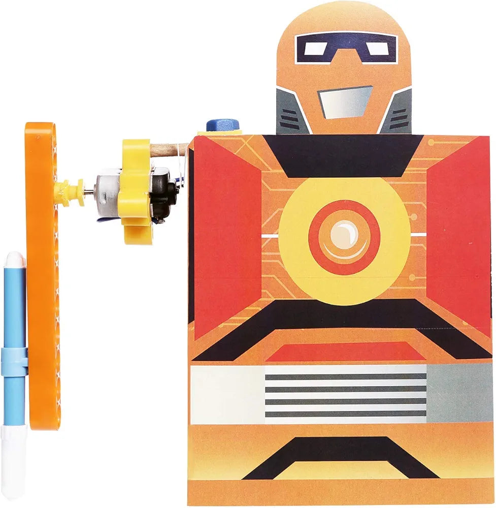 Genius Box Play Some Learning Genius Box Educational Toy Play Some Learning 3 in 1 Activity S.T.E.M Learning Kit for Children Age 7+ Wiggle Bot Activity Kit Multicolor