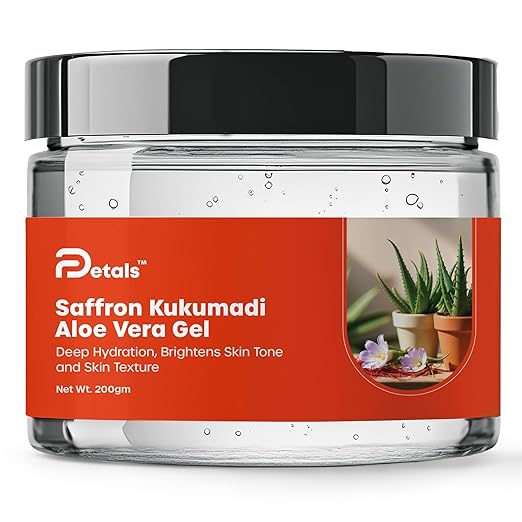 DPetals Aloe Vera Saffron Kumkumadi Gel for Deep Hydration - 200 gms