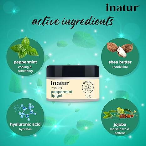Inatur Peppermint Lip Gel - 10 gms