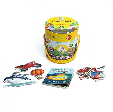 The Book Tree Transport Puzzle Box for Kids I Educational Toy for Kids Age 2+ I 60 Jigsaw Puzzle Pieces