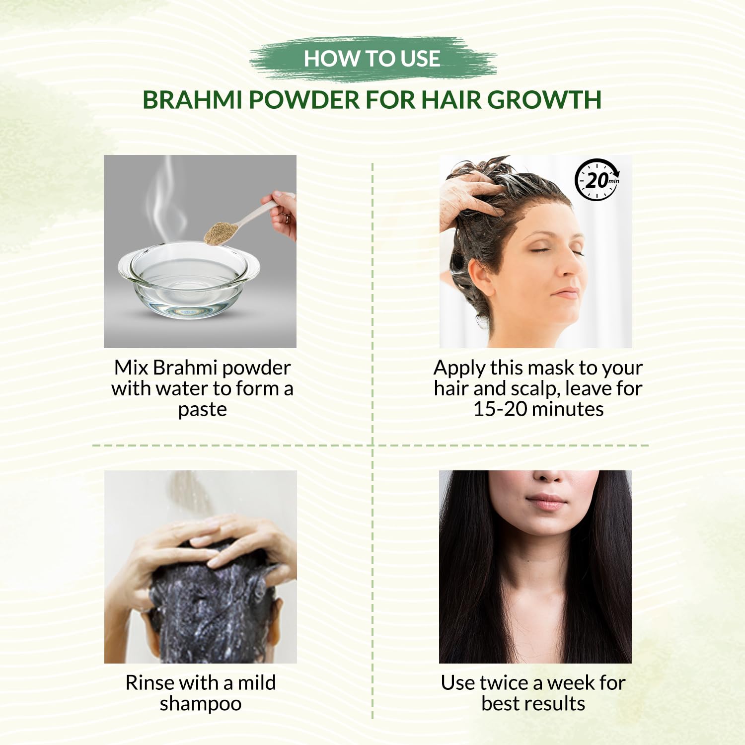 INDUS VALLEY Brahmi Leaf Powder 100g | Natural Ayurvedic Herb for Brain Health, Memory, Focus & Hair Care | Pure Bacopa Monnieri Supplement