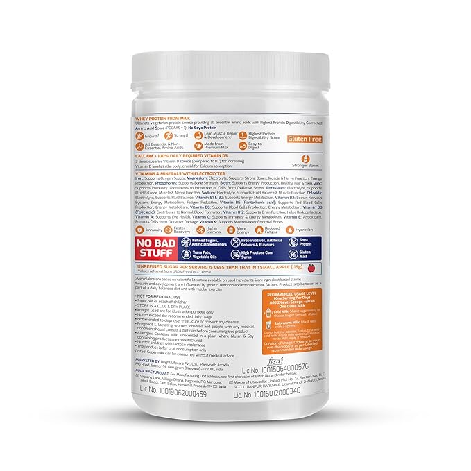 Gritzo SuperMilk Overall Growth (7-12y Boys) 9g Protein Powder Double Chocolate - 400 gms