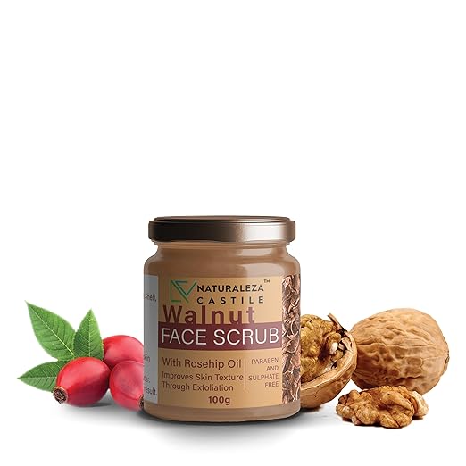 Naturaleza Castile Walnut with Rosehip Oil Face Scrub - 100 gms