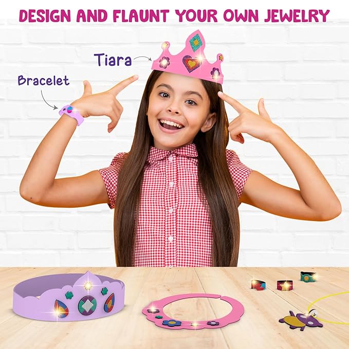Smartivity Foil Magic Jewelry & Bracelets Making Craft Kit for Kids Age 4-10 Years Create 25+ Unique Designed
