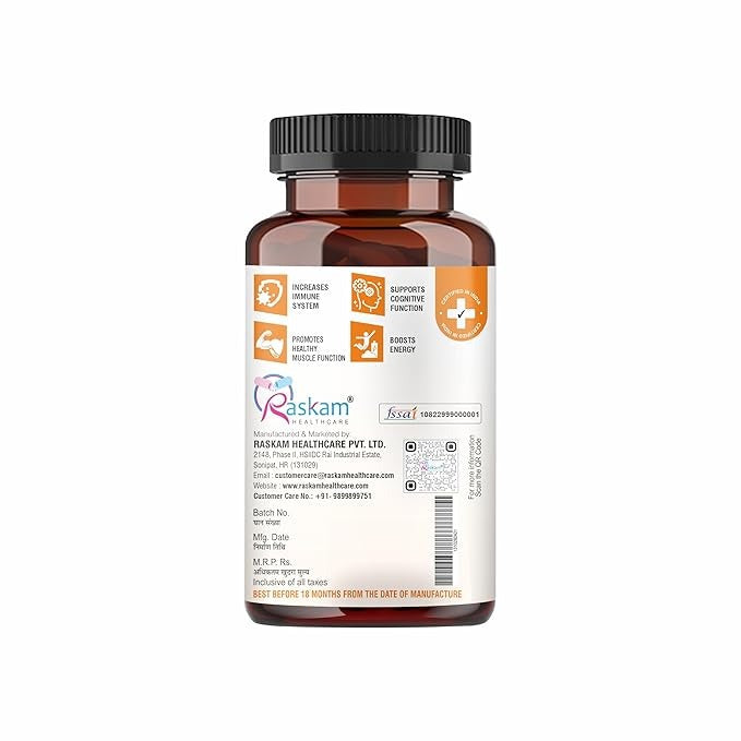 Raskam Vitamin D3 with K2 - 100 capsules