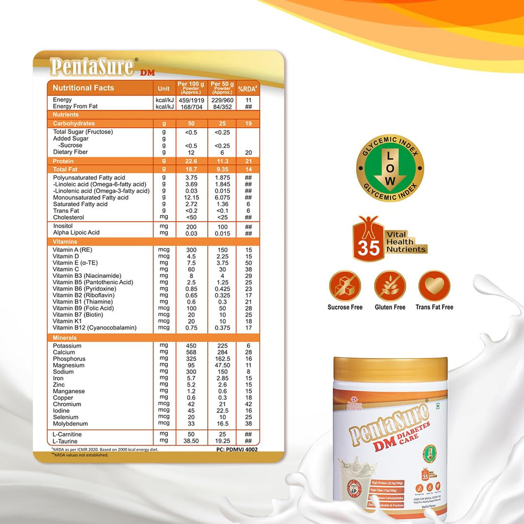 Pentasure Nutritional Supplement Drink Vanilla Flavour - 1000 gms