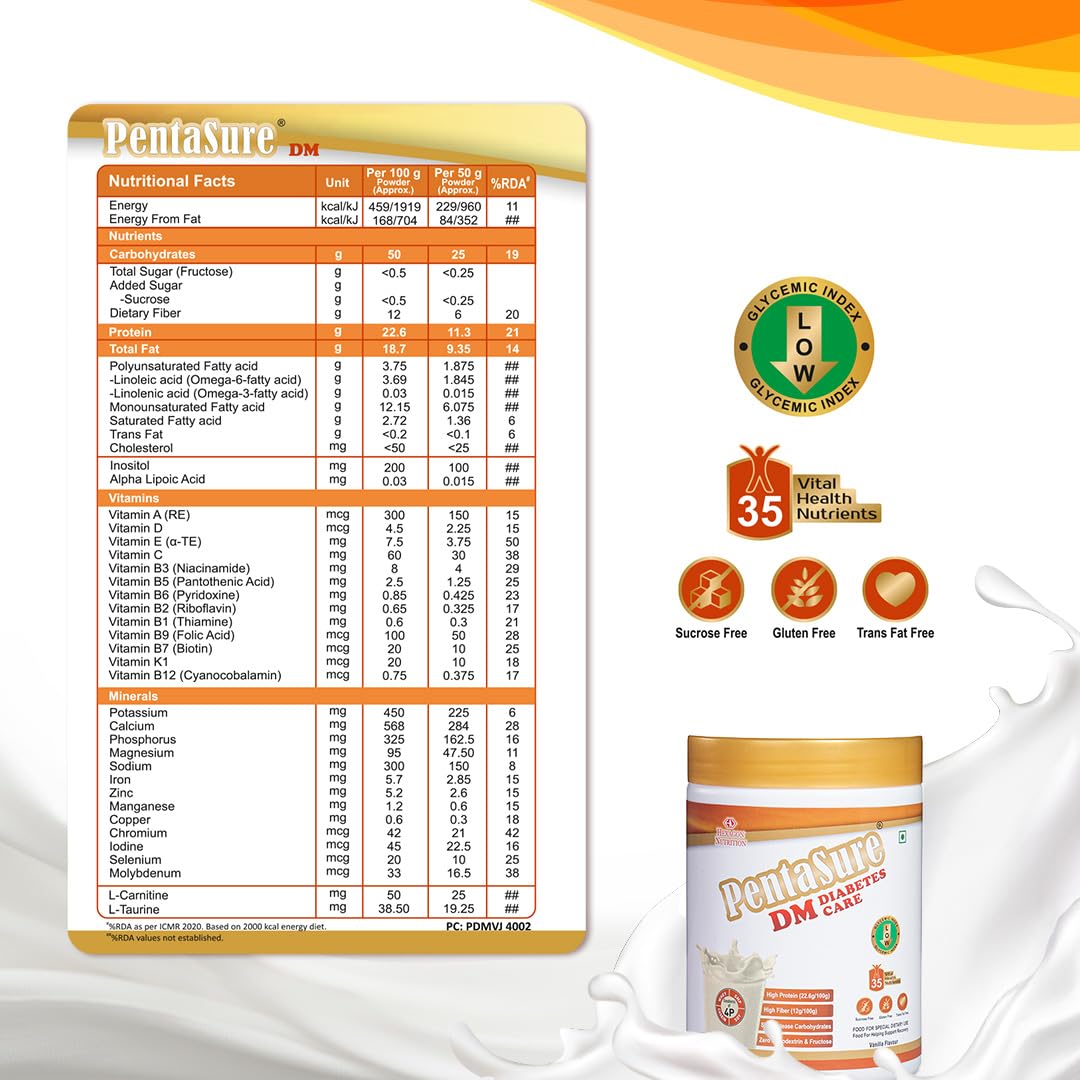 Pentasure Nutritional Supplement Drink Vanilla Flavour - 1000 gms