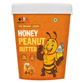 Growfitz Honey Peanut Butter 400g | 21g High Protein | Roasted Peanut With Added B-12 & Minerals for Brain & Heart Health, Zero Added Sugar | Tasty & Healthy Bread Spread (Pack of 1)