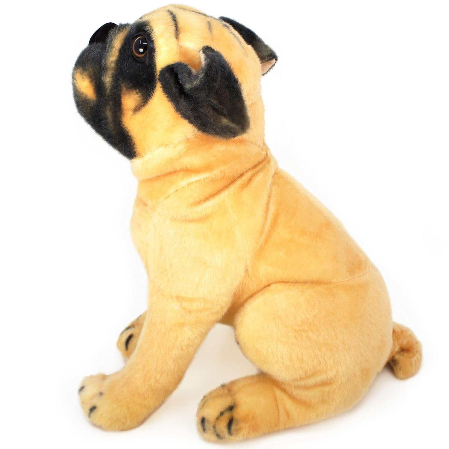 Tickles Pug Dog Soft Stuffed Plush Animal Toy for Kids Color Brown