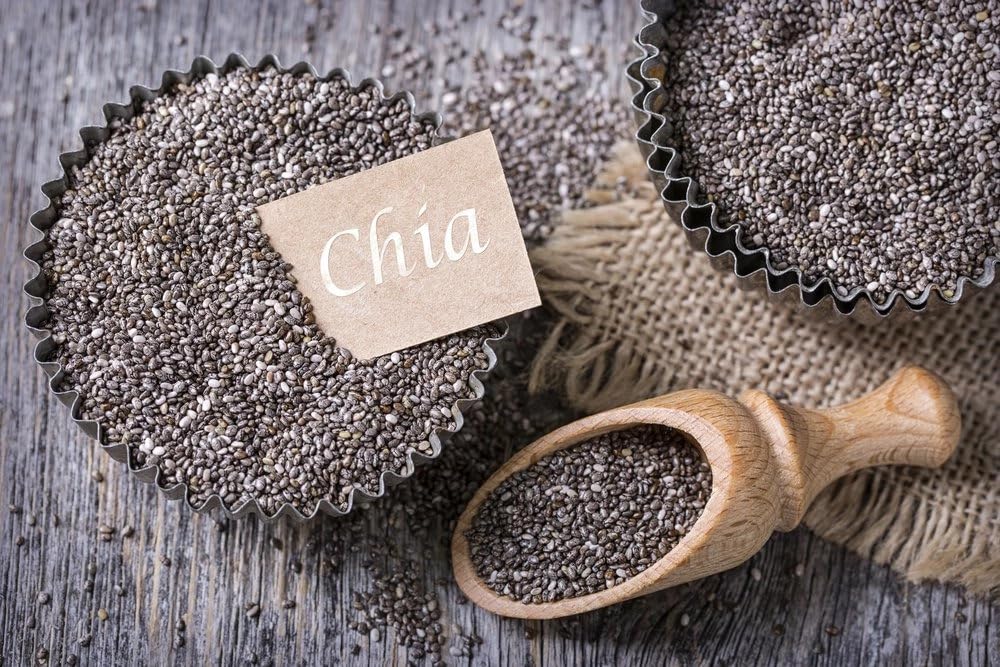 RR NUTS Chia Seeds 100gm | Seeds for Weight Management | Rich in Calcium, Protein & Fibre | Beat the Heat | 100% Clean Chia Seeds for Eating | Antioxidant Rich Seeds