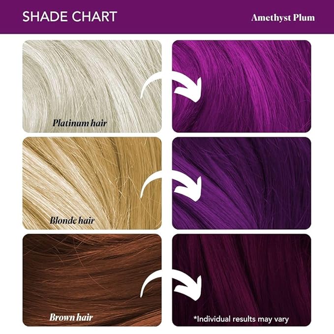 Paradyes Top-up Semi-permanent Amethyst Plum Diy Conditioner Based Hair Colour - 120 Gms