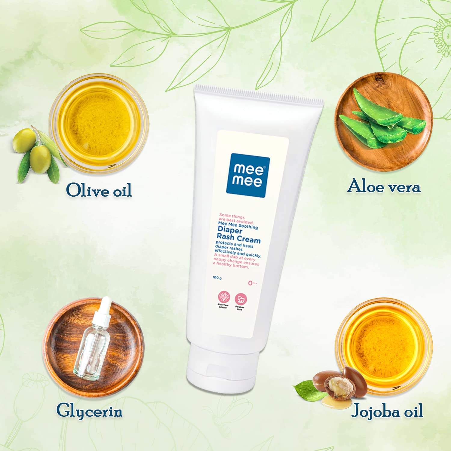 Mee Mee Baby Diaper Rash Cream - 100 gms (Pack of 2)