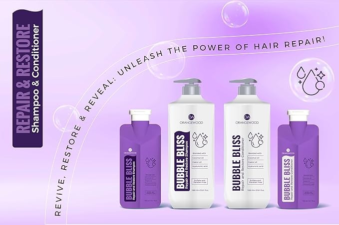 Orangewood Bubble Bliss Repair and Restore Shampoo - 1 Litre