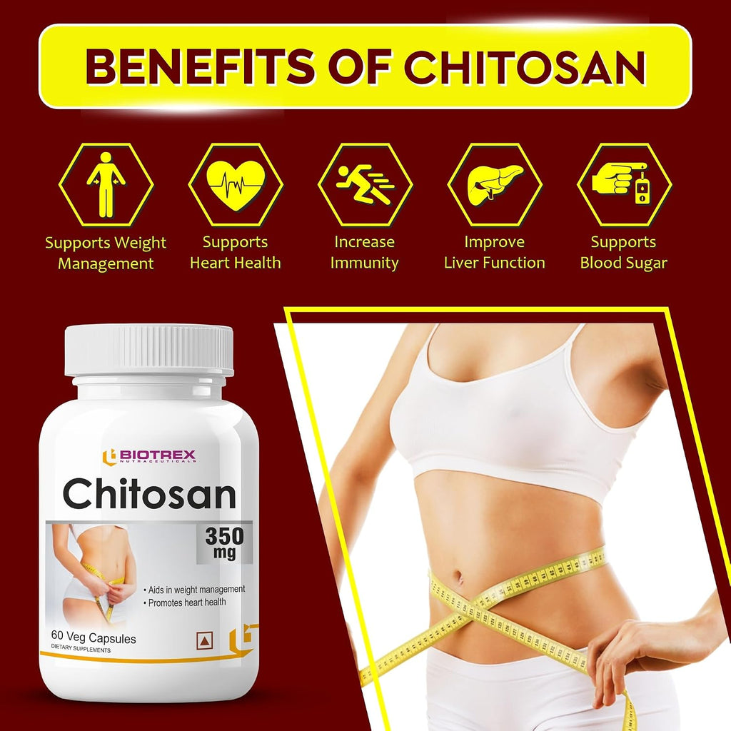 Biotrex Nutraceuticals Chitosan 350mg - 60 Capsules