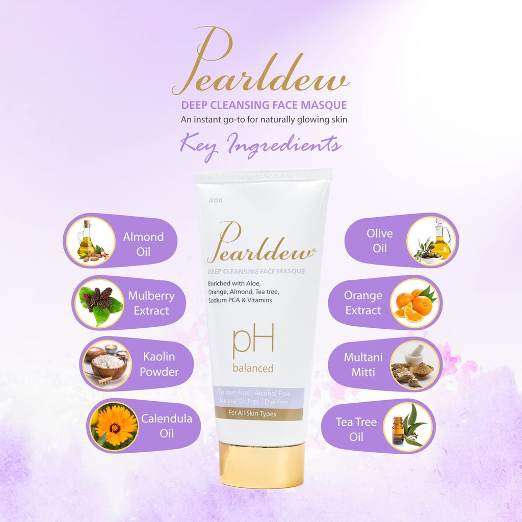Pearldew Deep Cleasing Masque - 100 Gms | Pack of 4