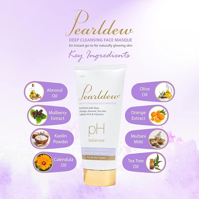 Pearldew Deep Cleasing Masque - 100 Gms | Pack of 2