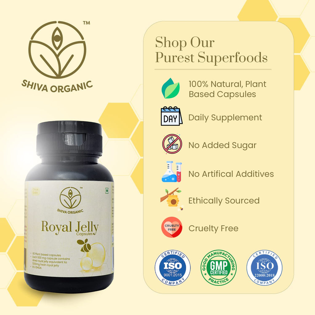 Shiva Organic Royal Jelly Capsules
