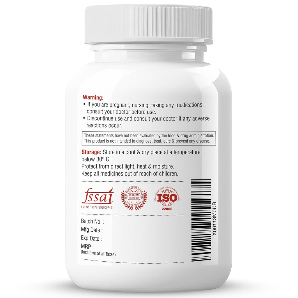 Biotrex Nutraceuticals Cordyceps 500mg | Endurance & Energy Booster | Supports Immune Function | Healthy Brain Function | Overall Wellbeing | 60 Veg Capsules