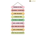 Artvibes Self Motivation Quotes Mdf Wooden Wall Hanging for Home Livingroom Art Items