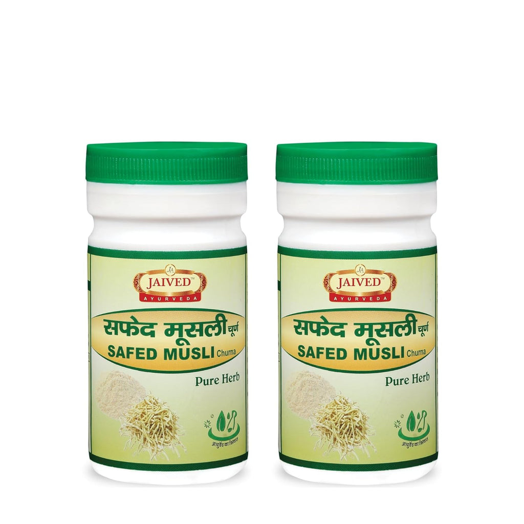 Jaived Ayurveda Safed Musli Churna - 100 Gms (Pack of 2)