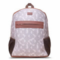 Zouk Printed Women's Jute Handcrafted Vegan Leather Multicolor Classic Backpack