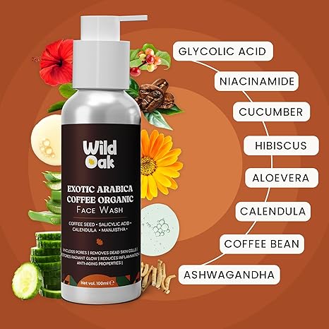 WildOak Arabica Coffe Fash Wash - 100 ml