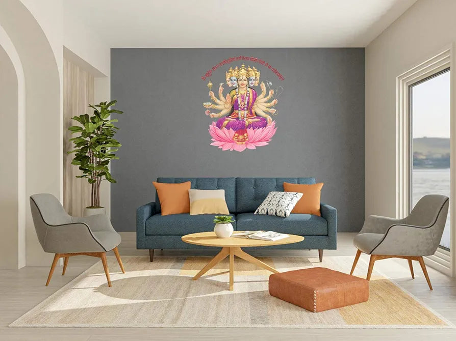 Rangoli White Glossy Vinyl Wall Sticker Premium Self-Adhesive Waterproof Parent-13 Design-5