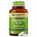Carbamide Forte Coenzyme Q10 | CoQ10 Supplement 300mg with Selenium 40mcg | Coq10 Ubiqinol Supports Heart Health and Vascular Health | 100% Vegetarian â€“ 30 Capsules (pack of 1)