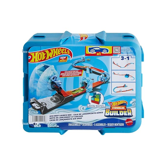 Hot Wheels Track Set Blue Deluxe Track Builder