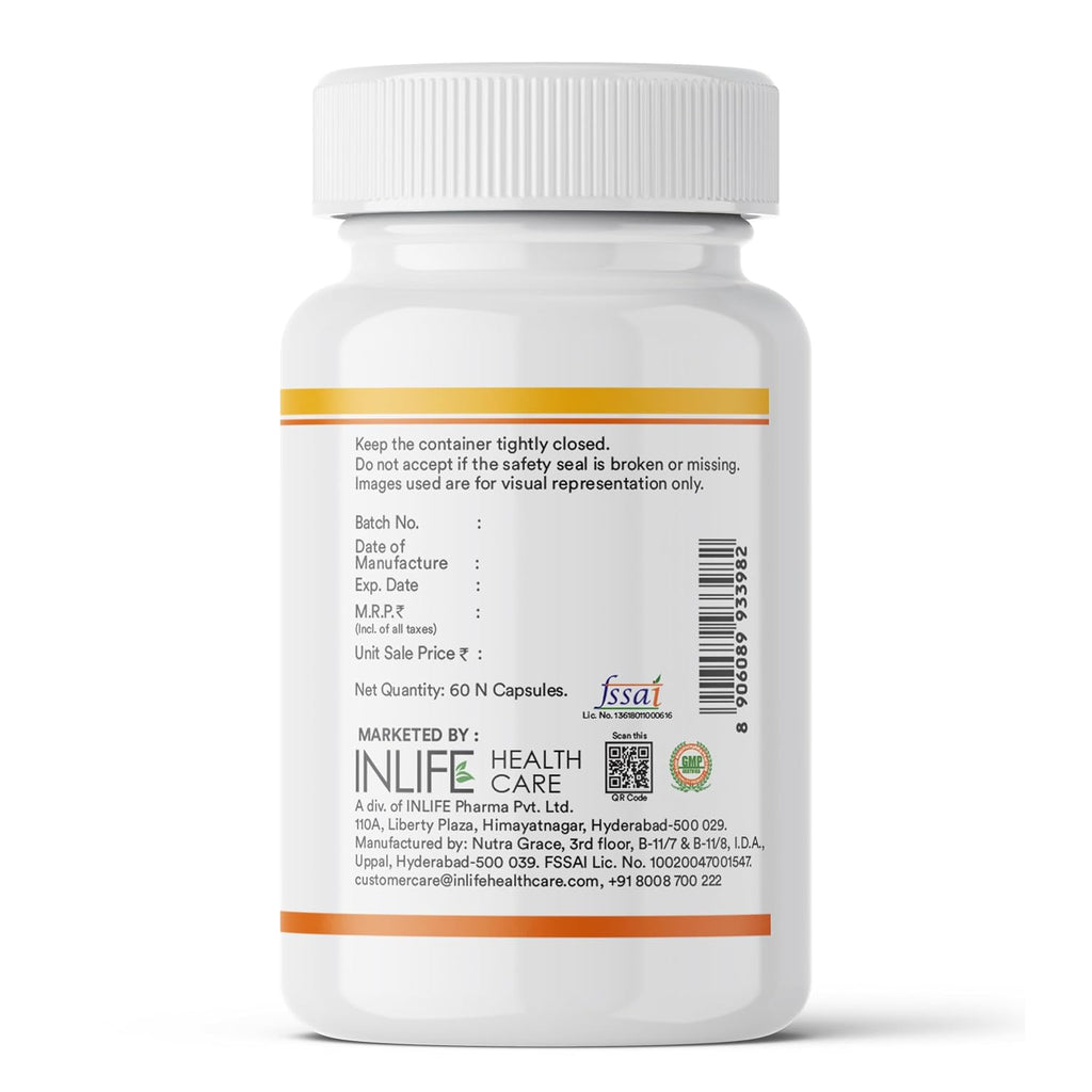 INLIFE Tocotrienol Oil 10mg (Gold Tri.E) & Flaxseed Oil 480mg Supplement | Extra Virgin Cold-Pressed Omega 3 6 9 | Supports Heart, Skin, Hair & Immune Health - 60 Vegetarian Capsules
