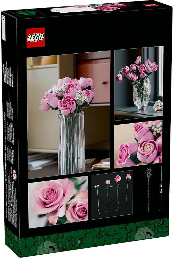 Lego Botanicals Bouquet of Pink Roses Decorative Flowers 10374 Building Blocks Set for Adults -Age 18+