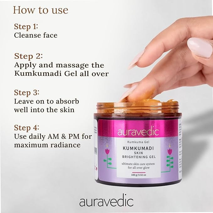 AURAVEDIC Kumkumadi Gel - 100 gms (Pack of 2)