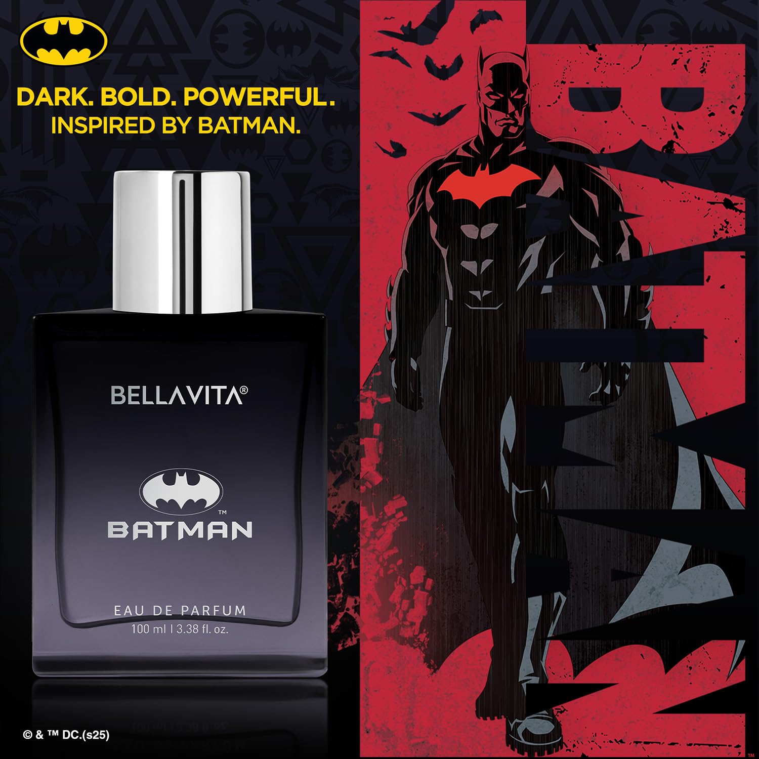 BELLAVITA BATMAN | Long Lasting EDP 100ml Perfume for Man | Orange Cedarwood and Patchouli | Premium Fragrance for Men