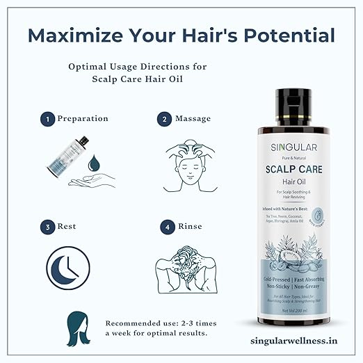 Singular Scalp Care Hair Oil for Itchy Scalp - 200 ml