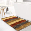 Luxe Home Bath Mat Super Soft Microfiber Non Slip Jericho Bathroom mats 40x60 cm Colour Chinnamon