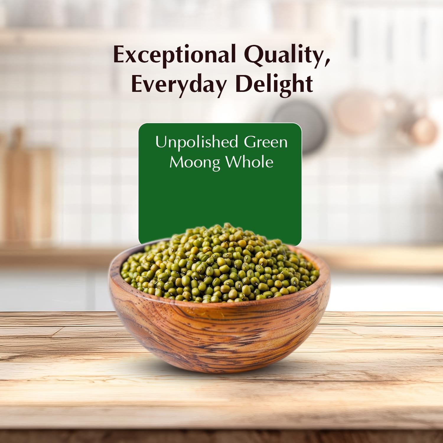 Vedaka Unpolished Green Moong Dal | Whole | 1 Kg | Popular Green Moong Dal | Naturally Rich in Protein | Naturally Cholesterol Free
