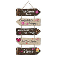 Artvibes Home Quotes Decorative Wall Art Wooden Wall Hanger for Living Room | Set of 5