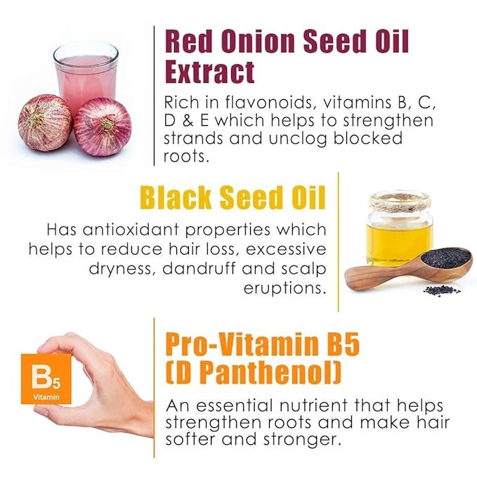Quat Natural Onion Oil Extract Shampoo - 500 ml