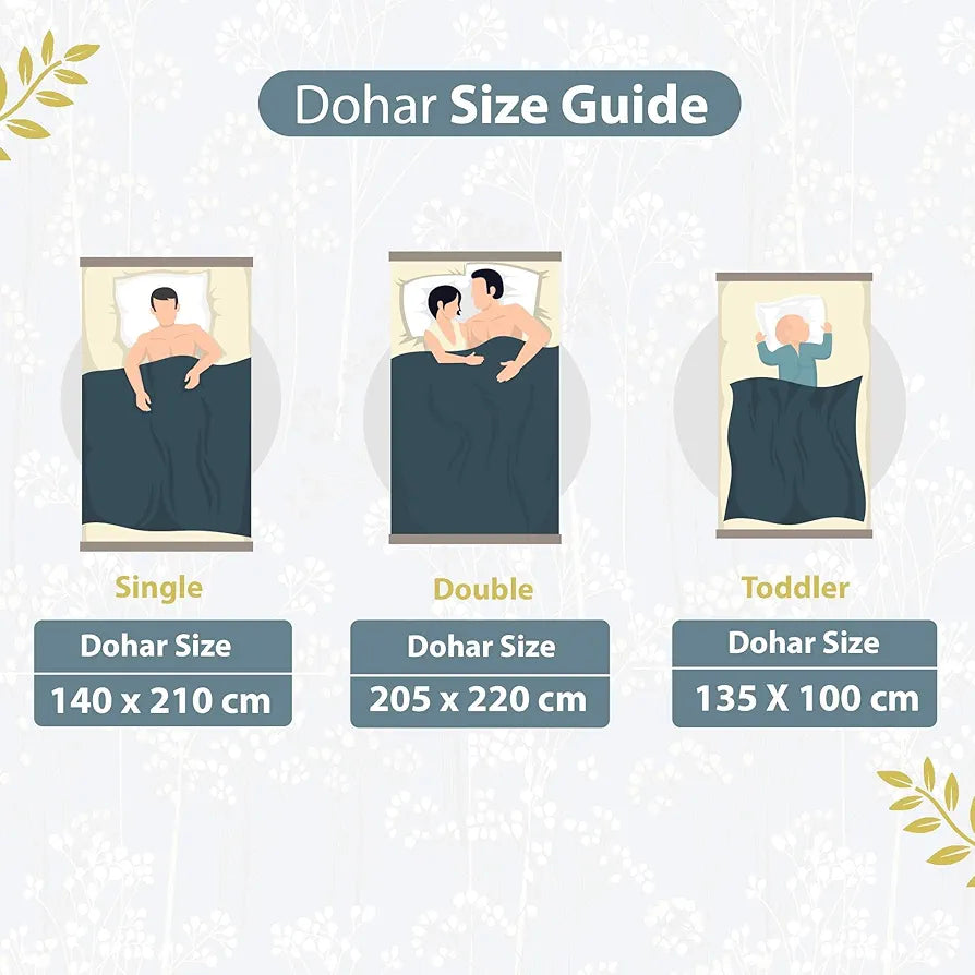Divine Casa 120 GSM Floral Microfibre Reversible Lightweight Printed Double Bed AC Dohar Blanket Colour Beetal Grey TC - 120
